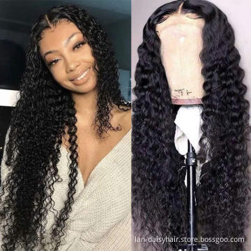 Brazilian  Kinky Curly  HD Lace  Wig 100%  Human Hair 150% density 4x4  Thin Transparent HD Lace Frontal Closure Wigs